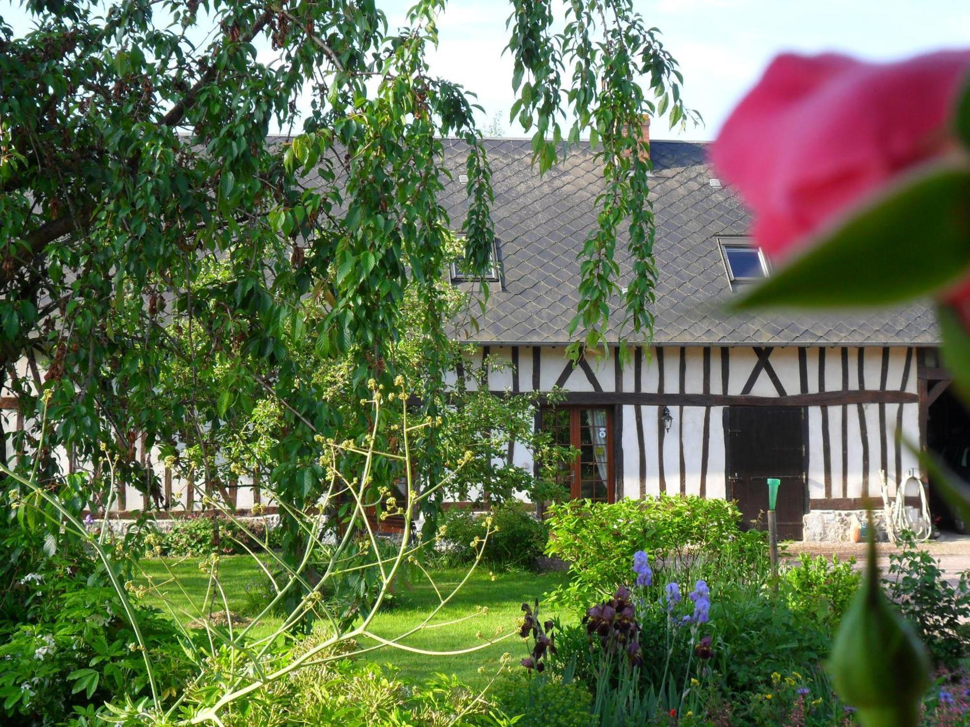 La Roulotte Du Verger Barneville-sur-Seine Екстер'єр фото